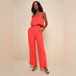 Lulu's pants with a matching top